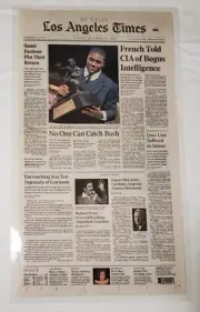 REGGIE BUSH HEISMAN TROPHY Los Angeles Times Front Page December 11, 2005