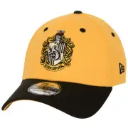 Harry Potter Hufflepuff Crest New Era 39Thirty Fitted Hat Yellow