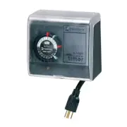 1440 Min Outdoor Mechanical Plug-In Timer with Built-In Enclosure