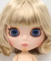 Blythe Doll 30cm Joint Body 1/6 BJD Changing Eye Color Short Ash Blond hair