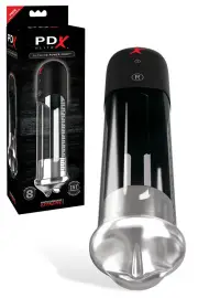 PDX Blowjob Power Pump 10.6" Deep Throat, Milking Pump plus Suction