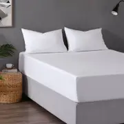 Essn Commercial Hotel Quality Flat Sheet White - Queen Bed