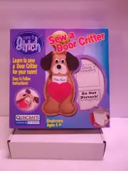 Quincrafts Door Critters Felt kit beginner learn to sew Ages 6 & Up Puppy New