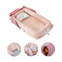 在飛比找PChome24h購物優惠-【Mesenfants】嬰兒床中床 便攜式旅行包 純棉可拆換