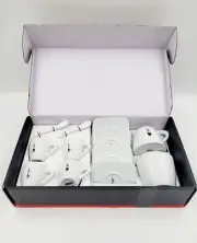 RARE Bialetti Porcellana Espresso Cups, Saucers, Cream & Sugar Gift Set NEW