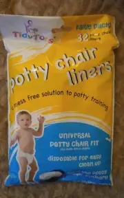 TidyTots Disposable Potty Chair Liners - Value Pack - Universal Potty Chair Fit