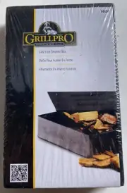 BBQ GRILL Black Cast Iron Wood Chip Smoker Box--GRILLPRO 00150 New Sealed