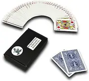 Ted's Sterling Magic Bicycle One Way Force Deck Trick Kit with Bonus Short Cards, Blue Back Diamonds (Jack)