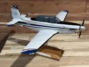 Hand Crafted Wood NASA T34 Dryden Research 20” Desk Top Model Plane NEW READ!
