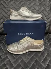 Cole Haan Womens Zerogrand Wingtip Oxford Gold Size 10