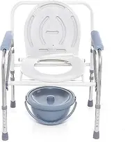 Z&y GLAa Shower Chairs for Seniors, Portable Folding Bedside Bathroom Potty Toilet Convenient Commode Seat Shower Chair Non-Slip Feet Comfortable Durable