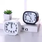 Analog Clock Compact Easy to Use Desktop Small Alarm Needle Clock Lightweight