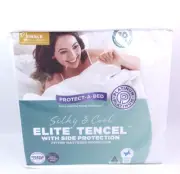 Protect A Bed Fitted Mattress Protector Size Single Silky & Cool Elite Tencel
