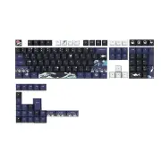 XVX 132 Keys Black Coral Sea PBT Keycap Set Cherry Profile Sublimation Japanese Custom Keycaps for Mechanical Keyboards