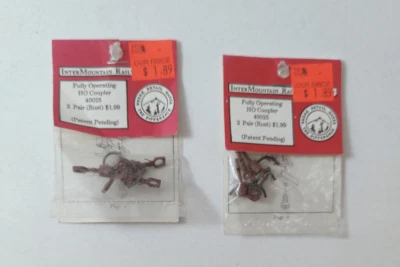 2 SETS OF Intermountain Railway 2 Pair Fully Operating HO Coupler RUST 40025