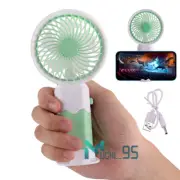 Digital Hand-Held Fan Portable Folding Mini Fan Cooling Cooler USB Rechargeable