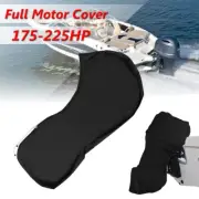 Boat Full Outboard Engine Motor Cover For Up to 175-225HP black Waterproof