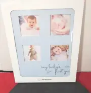 Concepts Kids My First Year Frame NEW 4 Picture Slots Sized 2x2 Baby Shower