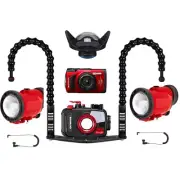 Mozaik PT-059 Underwater Housing AND Olympus TG-7 Camera w/ Inon S-220