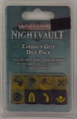 WARHAMMER UNDERWORLDS: NIGHT VAULT ZARBAG'S GITZ DICE PACK (CIT 110-43)