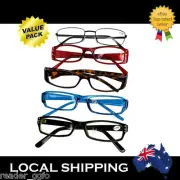 5 Pairs Reading Glasses Random Assorted Styles Mens Womens Fashion Frames