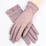 [djhyfbdhgfcbgdxas] Thin Section Driving Ladies Cycling Breathable Handguards Short Spring and Gloves (Color : A, Size : Polyester Fiber)