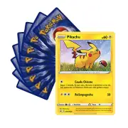 Kit Pokémon Portuguese - Pikachu Promo Holo Swsh039 + 10 Original Cards
