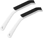 Corners Cleaning Brush | Hand-Held Groove Cleaning Hard-Bristled Brush - 2X Grout Cleaner Scrubbers Tool for Tight Narrow Spaces Household Blind Baseboard Fan Kitchen Bathroom Sink Tile