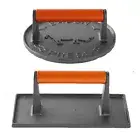 Smash Burger Press Cast iron Burger Smasher Meat Steak Grill Press for Griddle