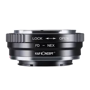 K&f 概念鏡頭卡口適配器,適用於佳能 FD FL 卡口鏡頭到索尼 E 相機 NEX-7 NEX-6 NEX-5 NEX