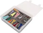 Aimall Bias Binding Maker,Sew Bias Tape Maker Kit with Snap On Foot 9 Tape Quilt Awl Machine for DIY