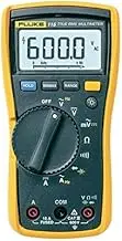 *1 Day Shipping*Fluke 115 True-RMS Digital Multimeter for Current Measurement to 10A Resistance, Continuity, Frequency Measurement, Range: 600.0 mV