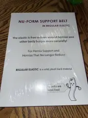 Nu-Hope Nu-Form Support Belt 2-5/8" Belt Ring Size Large 6352-I 8” Wide