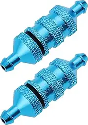 Be In Your Mind 2Pcs RC Oil Fuel Filter Aluminium Alloy for 1/8 1/10 Scale RC Model Car Spare Parts Car Model Accessory RC Engine Fuel Filter