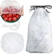 Elastic Fresh Keeping Bags Stretch Bowl Wrap Covers - 200Pcs Food Storage Covers for Bowls