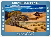 Great Sand Dunes National Park Colorado 4 X 2.75 inch Travel Sticker
