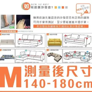 【黑孔雀家居】萬用超彈力全包沙發套 簡約四季通用沙發套(雙人-M尺寸 防貓抓防塵沙發套 多款可選)