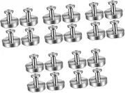 MAGICLULU 5sets 5sets Stainless Steel Suction Cup Hook Hooks Double-Layer Keychain Letter Hangers Entryway Hook Mini Hangers Small Hangers Unique Hook Miniature Hangers Small House 4pcs*5