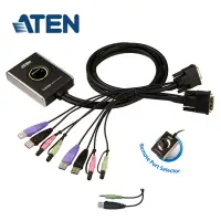在飛比找Yahoo奇摩購物中心優惠-ATEN 2埠 USB DVI KVM多電腦切換器 (CS6