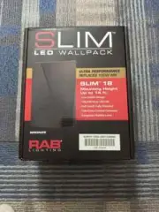 ONE RAB LIGHTING LED SLIM18Y SLIM WALL PACK 18W 120-277V 5000k BRONZE Q32