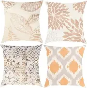 HOLIDYOYO 4pcs Creative Geometric Pillowslips Breathable and Sturdy Pillowcases for Sofa