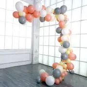 110 pcs Peach Gray Yellow Balloons Garland Arch Party Wedding Decorations Kit