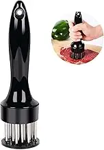 Meat Tenderizer Tool Stainless Steel Needle Ultra Sharp Stainless Steel Sharp Needle Blade with Automatic Rebound Safety Lock, Cooking Tool for Tenderizing Beef, Turkey, Chicken, Fish, Steak, Veal, Pork