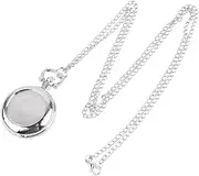 [Holibanna] Necklace Pocket Watch Gold Watch Vintage Watches Digital Pocket Watch Initial Necklace for Women Necklaces for Women Necklace Trendy Necklaces for Men Pocket Watch Necklace Silver