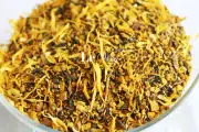 100% Organic Turmeric Chai Latte Blend Spices Assam Honeybush Ginger Calendula