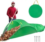 BYVCUI Upgraded Extra Large Leaf Collector - Foldable and Portable Pop Up Lawn Bags, Reusable Yard Garden Bags for Leaves, Grass Clippings and Trash, 70 Gallon Dustpan-Type Yard Work Waste Bags
