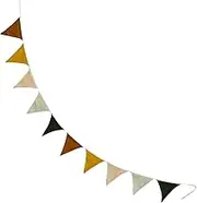 Triangle Flag Banner - Multipurpose Nursery Garland Triangle Pennant Flag - Washable Decoration Flag Colorful Garland Flag Flag Bunting Garland for Home Classroom
