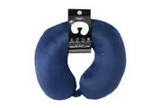 Decor Memory Foam Travel Neck Pillow | Clip Cushion Support | Soft | Blue