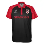Outerstuff NRL Dragons Performance Polo Mens Black