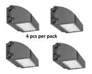 4PCS/Pack 80Watt Full Cut Off LED Wall Pack Light 5000K ETL DLC Replace 800HID